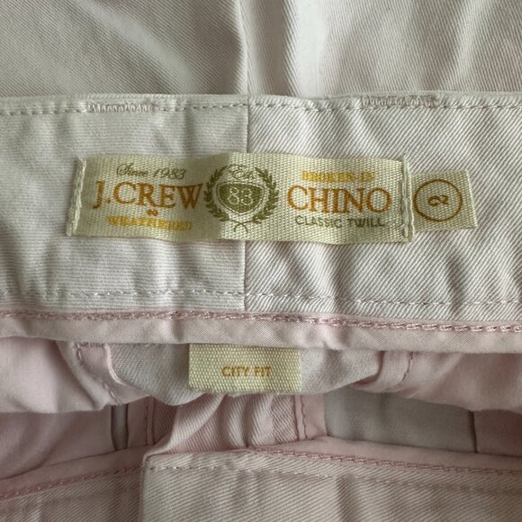 2/$24 J. Crew Classic Twill Chino Shorts City Fit White 2 #A0519 TRB3 - Picture 5 of 7